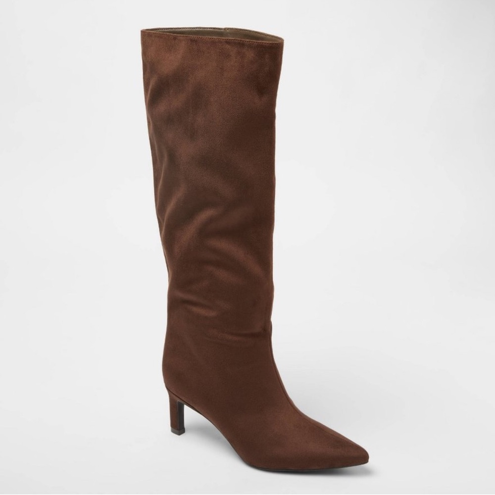 a new day Brown Suede “Justice” Knee High Boots